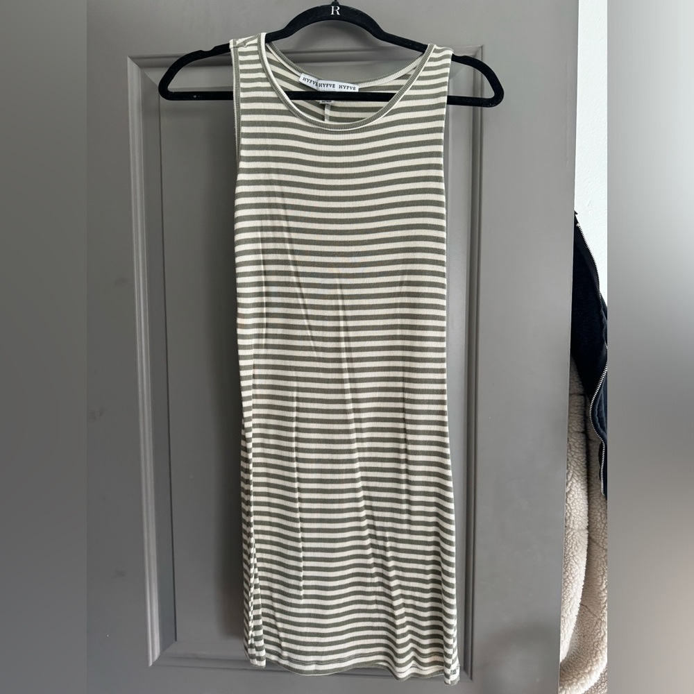 Striped bodycon dress